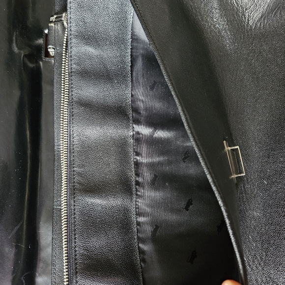 BRAUNE BUFFEL mens leather briefcase black chrome Germany buisness casual bag - Picture 12 of 13